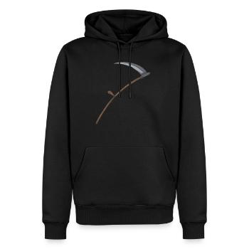 Sense - Männer Premium Bio Hoodie - Schwarz - Vorne - Nico (187cm)