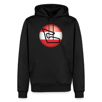 Racetrack, Racetrack, Austria, GP - Men’s Premium Organic Hoodie - black - Front - Nico (187cm)
