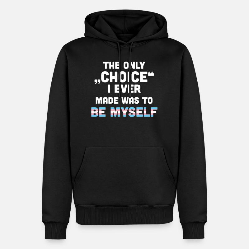 Transgender Pride LGBT Queer - Sweat à capuche Premium bio Homme - noir