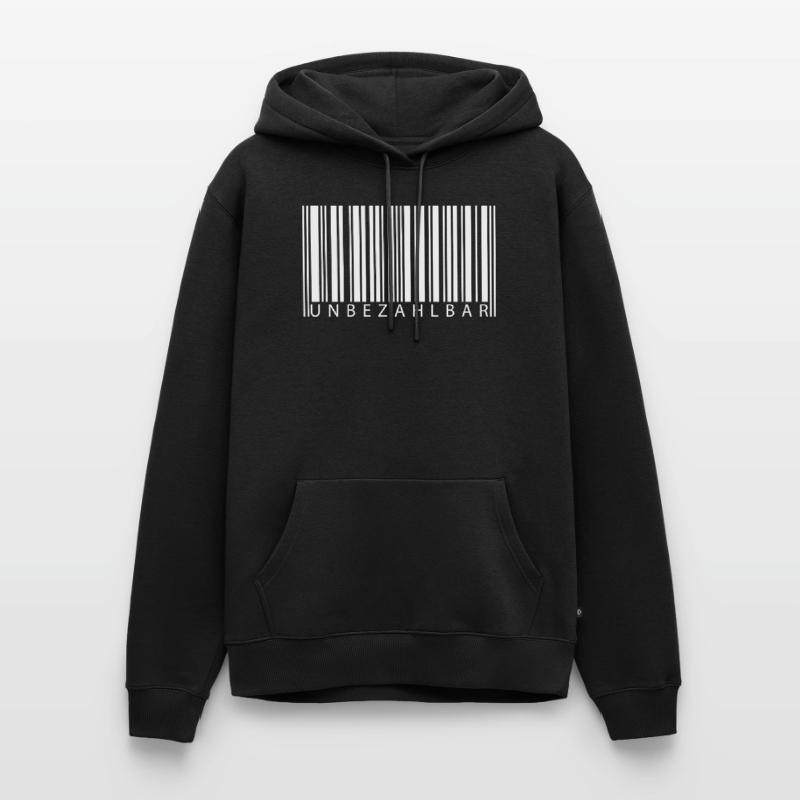 Code-barres inestimable Sweat à capuche Premium bio Homme