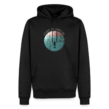 Stand up Paddling | used Look - Sweat à capuche Premium bio Homme - noir - Devant - Nico (187cm)