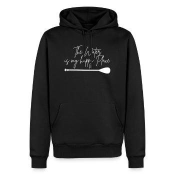 Stand up Paddling | | stand up paddle - Sweat à capuche Premium bio Homme - noir - Devant - Nico (187cm)