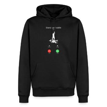 Stand up Paddling | SUP | stand up paddle - Männer Premium Bio Hoodie - Schwarz - Vorne - Nico (187cm)