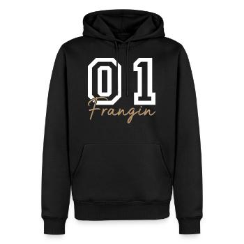 Bester Bruder - Männer Premium Bio Hoodie - Schwarz - Vorne - Nico (187cm)