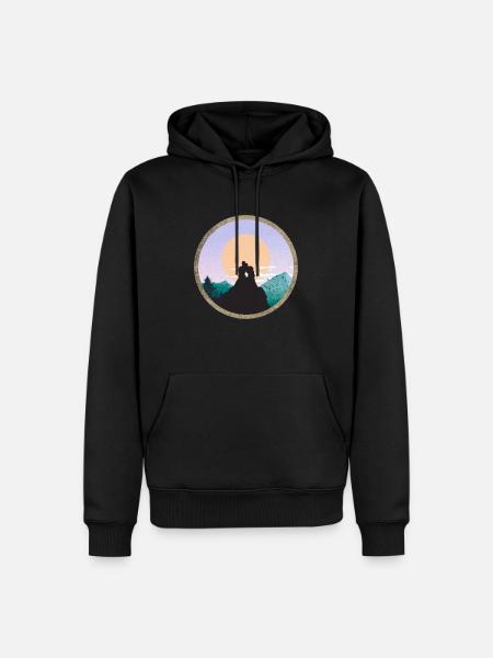 Travel - Men’s Premium Organic Hoodie - black