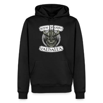 Wikinger Viking Valhalla Odin Thor Germane Wolf - Männer Premium Bio Hoodie - Schwarz - Vorne - Nico (187cm)