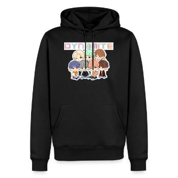 Dynamit. - Männer Premium Bio Hoodie - Schwarz - Vorne - Nico (187cm)