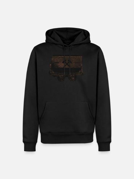 Mineur du savoir - Sweat à capuche Premium bio Homme - noir