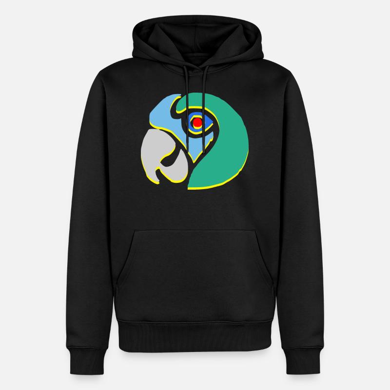 Perroquet - Männer Premium Bio Hoodie - Schwarz