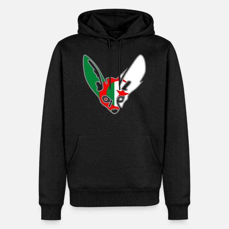 Fennec Algérie - Sweat à capuche Premium bio Homme - noir