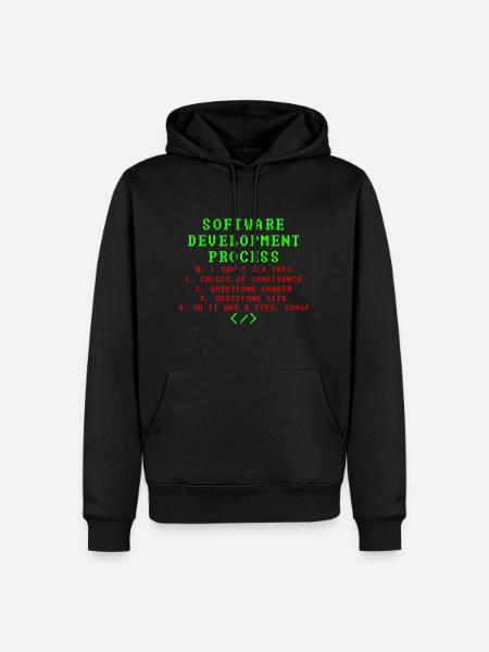 Informatiker Spruch IT - Männer Premium Bio Hoodie - Schwarz
