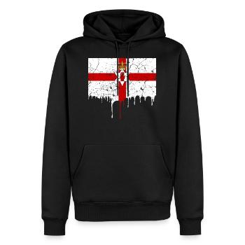 Nordirland Flagge - Männer Premium Bio Hoodie - Schwarz - Vorne - Nico (187cm)
