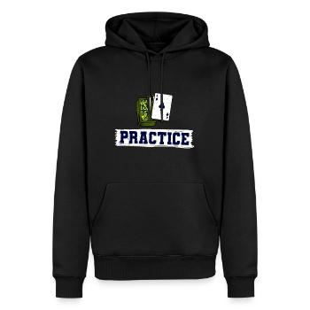 Kunst Der Cardistry-Spielkarten - Männer Premium Bio Hoodie - Schwarz - Vorne - Nico (187cm)
