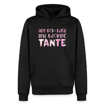 Tante ich werde Tante - Männer Premium Bio Hoodie - Schwarz - Vorne - Nico (187cm)