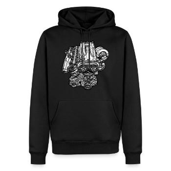 If one day the speed kills me.. / Paul Walker JDM - Männer Premium Bio Hoodie - Schwarz - Vorne - Nico (187cm)
