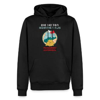 Die Besten kommen aus Mecklenburg Vorpommern - Männer Premium Bio Hoodie - Schwarz - Vorne - Nico (187cm)