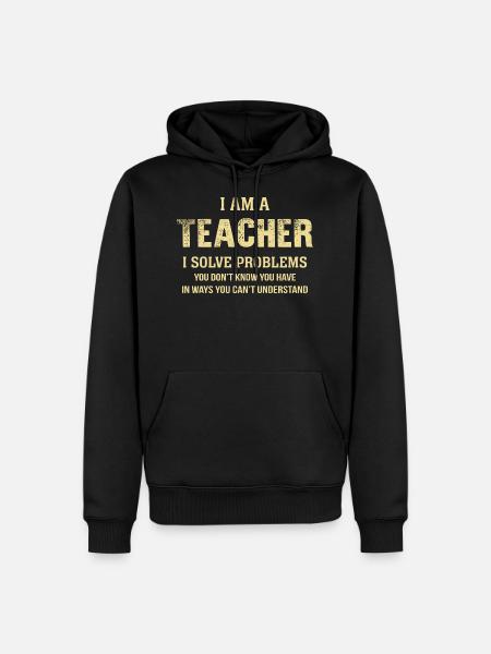 Profesor divertido - Soy un maestro - Herre Premium økologisk hoodie - sort