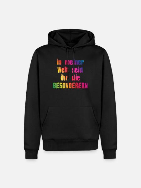 Autismus - Männer Premium Bio Hoodie - Schwarz