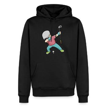 Dab Golf Tupfen Golf Golf Golfer - Männer Premium Bio Hoodie - Schwarz - Vorne - Nico (187cm)