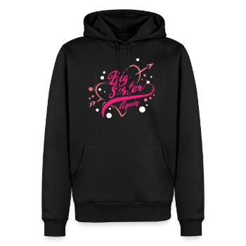Grande sœur de nouveau fille aînée frères - Sweat à capuche Premium bio Homme - noir - Devant - Nico (187cm)