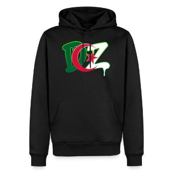 DZ Algerien - Männer Premium Bio Hoodie - Schwarz - Vorne - Nico (187cm)