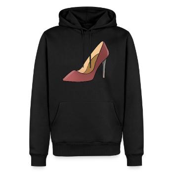 High Heel / Hohe Schuhe - Männer Premium Bio Hoodie - Schwarz - Vorne - Nico (187cm)