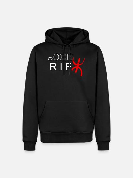 Le Rif - Sweat à capuche Premium bio Homme - noir