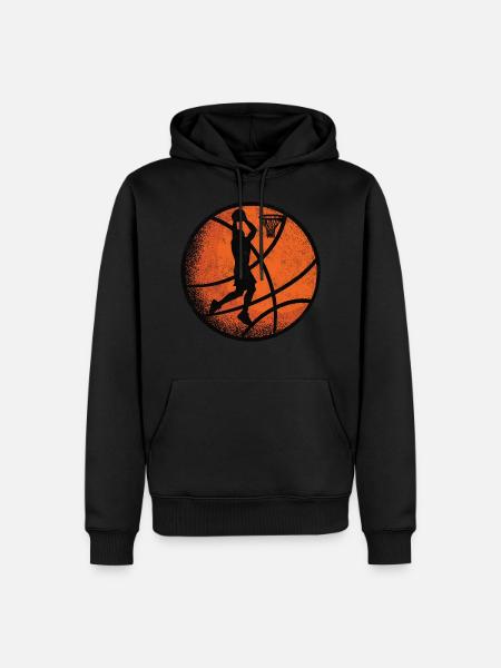 LOVE Basketball - Passion Apparel Basketball - Men’s Premium Organic Hoodie - black