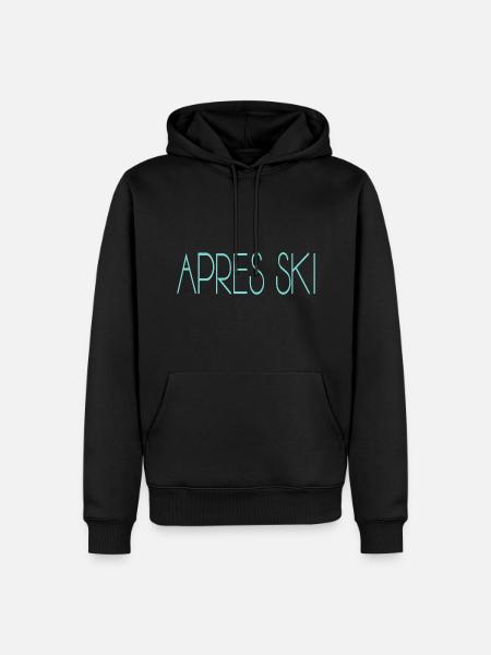 Apres Ski - Männer Premium Bio Hoodie - Schwarz