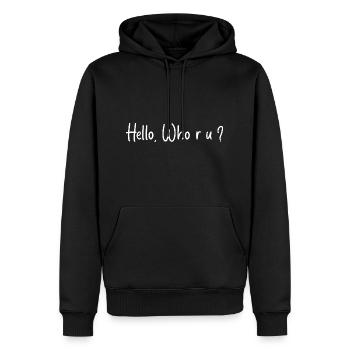 Funny Sayings and Sarcastic, Joke, Funny - Sweat à capuche Premium bio Homme - noir - Devant - Nico (187cm)