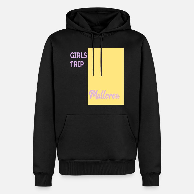 Mädchen Mallorca - Männer Premium Bio Hoodie - Schwarz