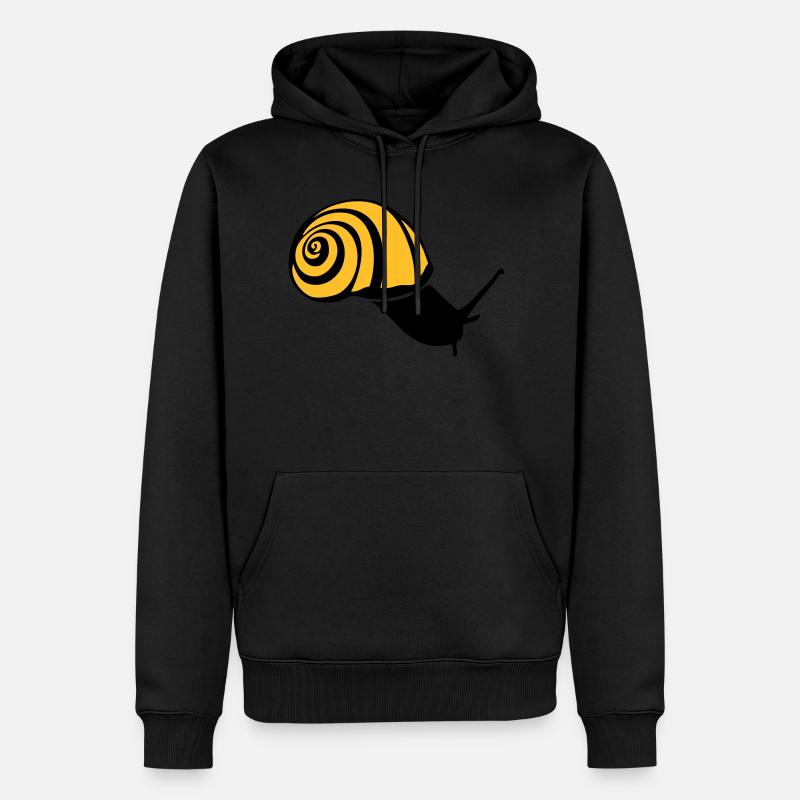 escargot - Sweat à capuche Premium bio Homme - undefined