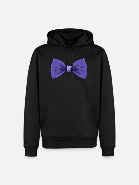 Purple Loop - Men’s Premium Organic Hoodie - black