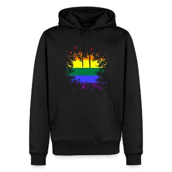 LGBTQ Pride Month - Männer Premium Bio Hoodie - Schwarz - Vorne - Nico (187cm)