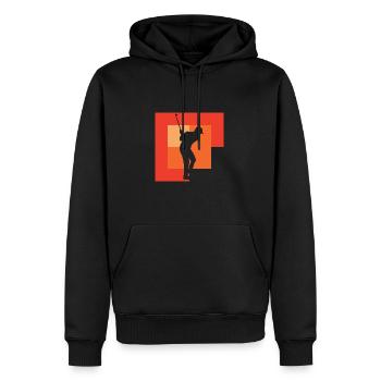 Golf Golfer Putting Golfschläger - Männer Premium Bio Hoodie - Schwarz - Vorne - Nico (187cm)
