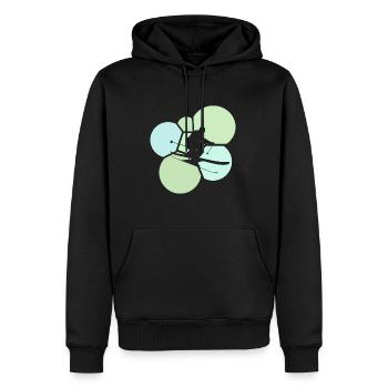 Ski Freeride Neige - Sweat à capuche Premium bio Homme - noir - Devant - Nico (187cm)