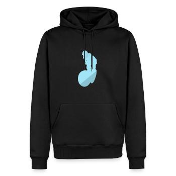 VTT Descente Trail VTT - Sweat à capuche Premium bio Homme - noir - Devant - Nico (187cm)