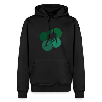 Football américain Gridiron Tailback Footballeur - Sweat à capuche Premium bio Homme - noir - Devant - Nico (187cm)