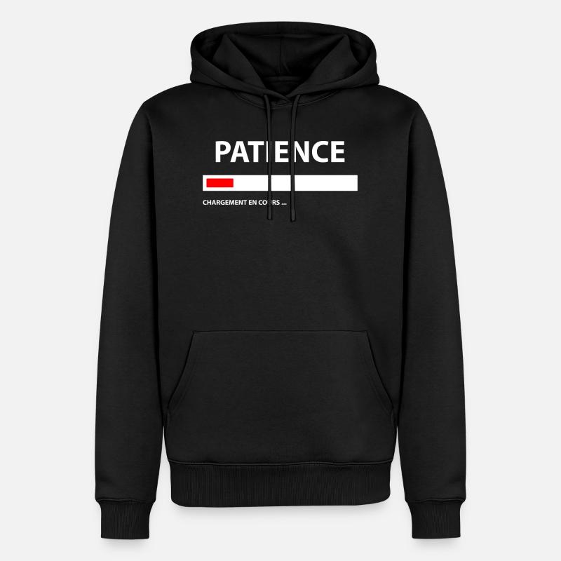 Loading Patience - Sweat à capuche Premium bio Homme - noir