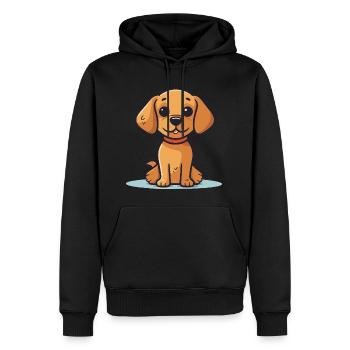 Conception de chien mignon pour les propriétaires de chiens - Sweat à capuche Premium bio Homme - noir - Devant - Nico (187cm)