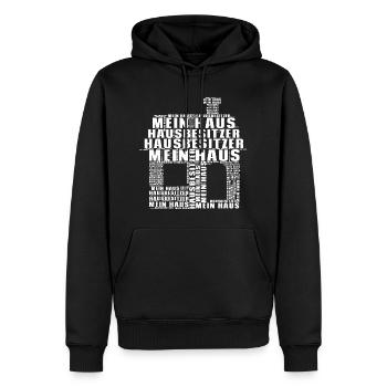 Hausbesitzer Mein Haus Meine Wohnung T-Shirt - Männer Premium Bio Hoodie - Schwarz - Vorne - Nico (187cm)