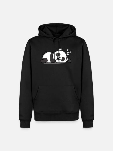 Sleeping Panda - Men’s Premium Organic Hoodie - black