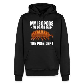 Asseln | Insekten Isopoden Tiere Assel Geschenke - Männer Premium Bio Hoodie - Schwarz - Vorne - Nico (187cm)