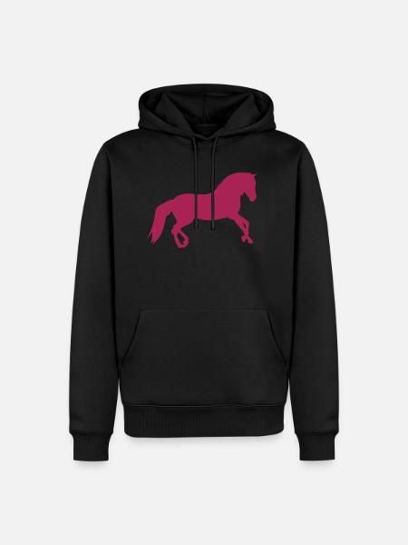 Pferdesilhouette 13 - Männer Premium Bio Hoodie - 