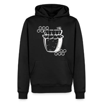 Apiculteur Conservation de la nature Miel - Durabilité - Sweat à capuche Premium bio Homme - noir - Devant - Nico (187cm)