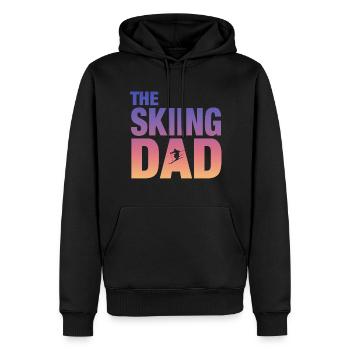 Skiing Ski Geschenk für Männer - Männer Premium Bio Hoodie - Schwarz - Vorne - Nico (187cm)