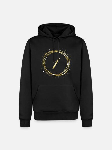 1 - Männer Premium Bio Hoodie - Schwarz