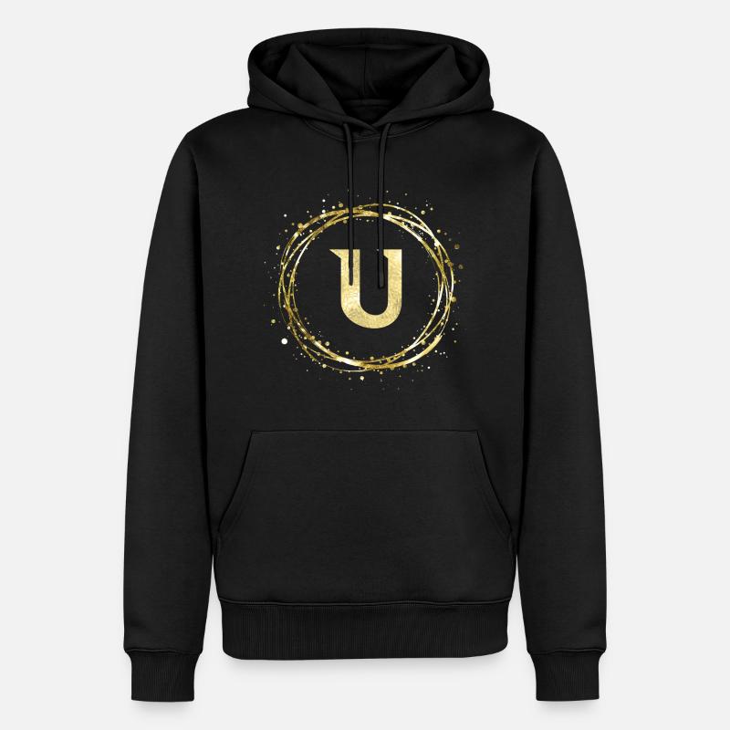 U - Sweat à capuche Premium bio Homme - noir