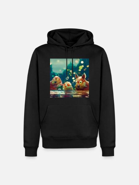 Animafun - Men’s Premium Organic Hoodie - black