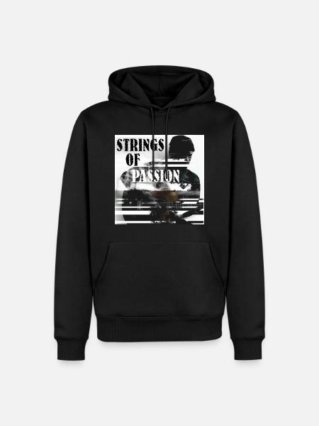 Strings Of Passion - Men’s Premium Organic Hoodie - black
